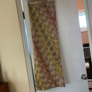 Missoni metallic long skirt with slit and side zipper